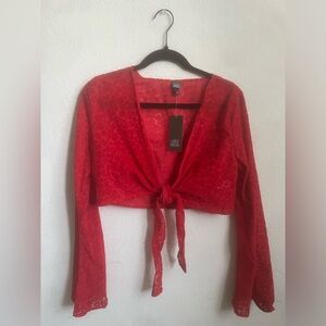 Red, flower print top. Wild fable (Target) Brand! XS